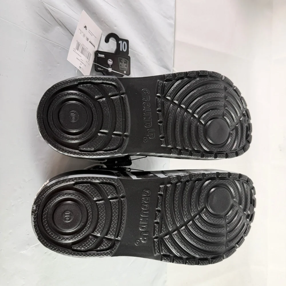Disney Nightmare Before Christmas Jack Skellington Clogs Mens 10 Gray New